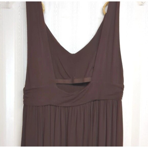 Kenneth Cole Reaction Dress Medium Mid R57100 Low Back Empire Waist Sleeveless M - Picture 8 of 11